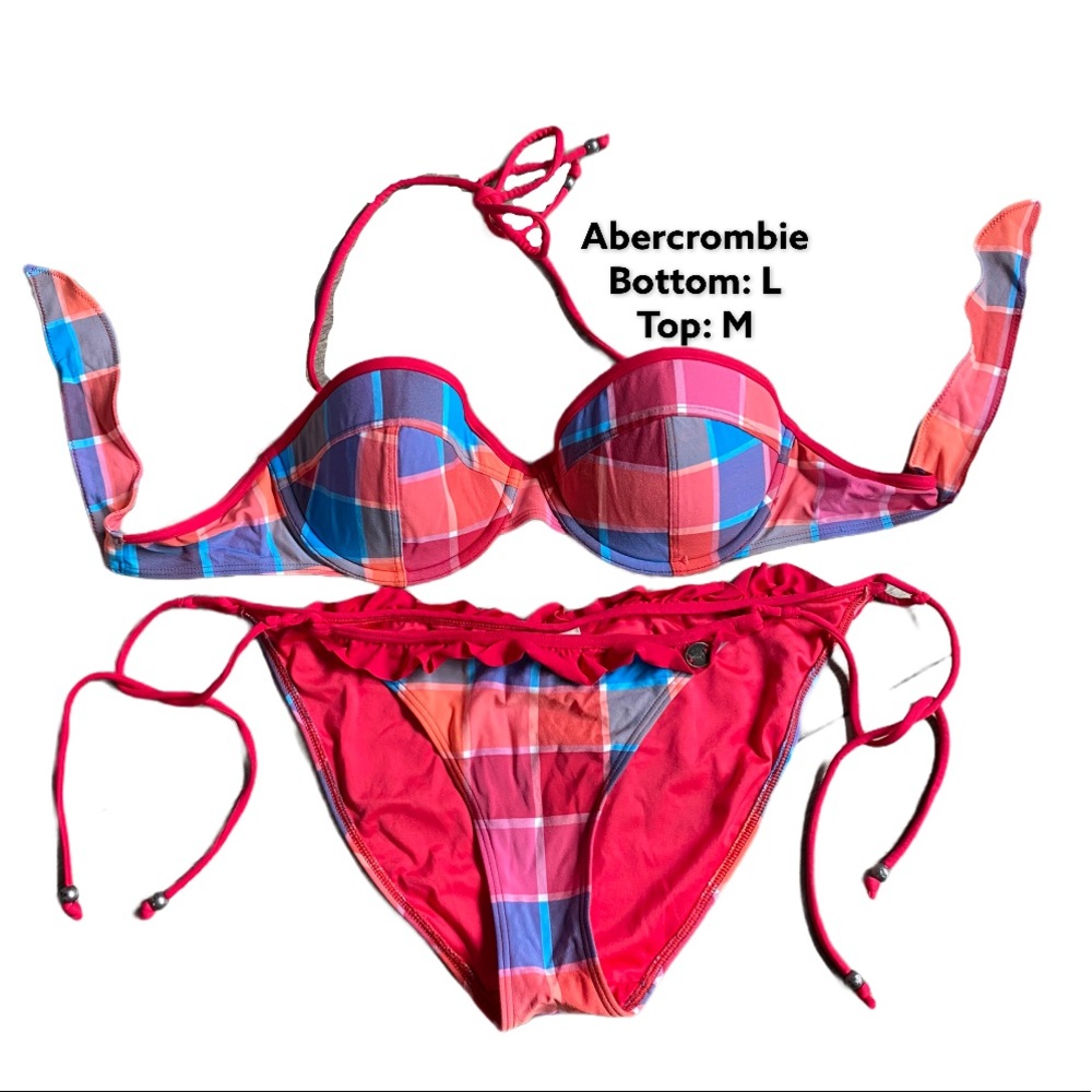 Abercrombie and Fitch plaid bikini 👙